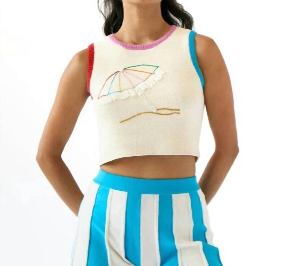 NEW RACHEL ANTONOFF umbrella shell sweater in cream